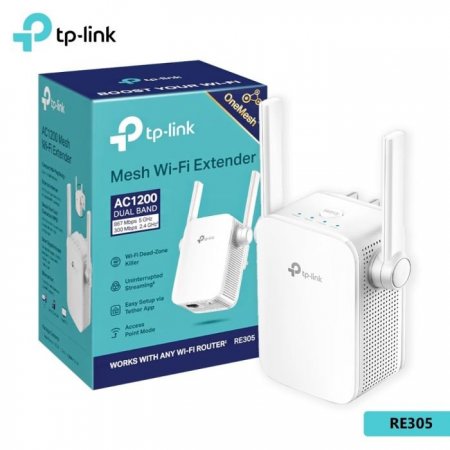 Tp-Link RE305 AC1200 Dual Band Mesh Wi-Fi Extender
