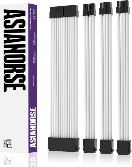PSU Extension Cable 4KIT - White