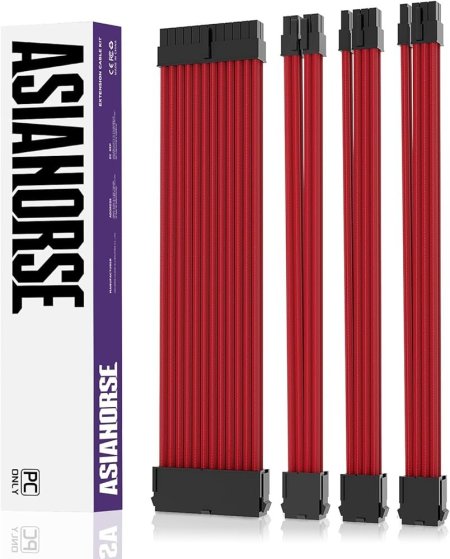 PSU Extension Cable 4KIT - Red