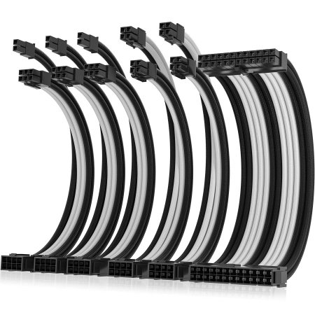 PSU Extension Cable 4KIT - Black White