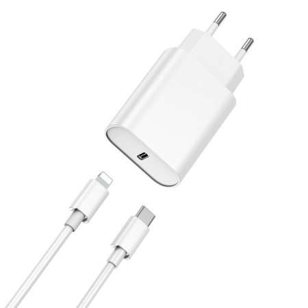 WiWU-PD-FastCharger-WithCable-Type-C-ToLightning-U001- 20W