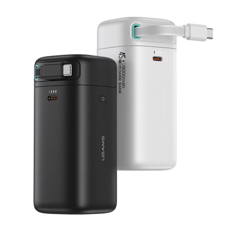 USAMS PD 45W Dual output Fast charging Power Bank with Type-C Magnetic 18000mAh