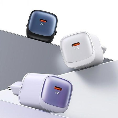 USAMS 20W GaN Fast Charger with cable