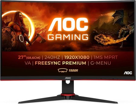 AOC C27G2ZE - 27 Inch 240Hz Curved Monitor