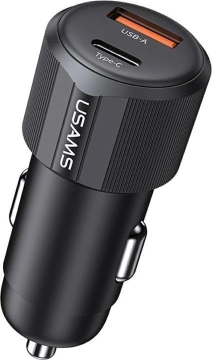 USAMS 60W A+C Dual Port Car Charger
