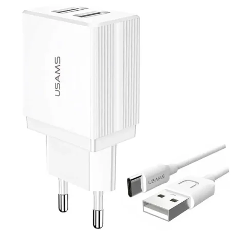 USAMS US-CC090 2.1A USB+US-SJ099 Type-C