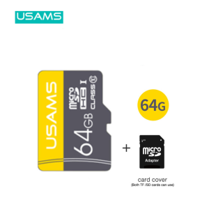 USAMS ZB119 High Speed TF Card 64GB + adapter