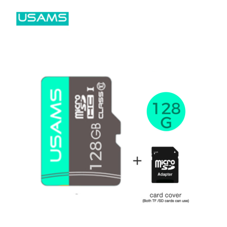 USAMS ZB269 High Speed TF Card 128GB + adaptar